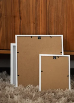 Rampaket Vit - 9 Ramar med Passepartout