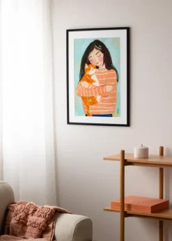 Ram Perla Svart 60x80 cm