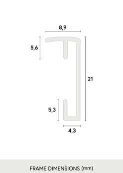 Ram Poster Frame Aluminum Silver 70x100 cm