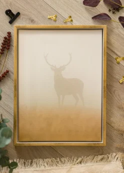 Ram Ra Canvasram Vit/Guld - Valfri Storlek (canvasramar)