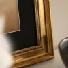 Ram Rokoko Guld 40x50 cm - Passepartout Svart 29,7x42 cm (A3)