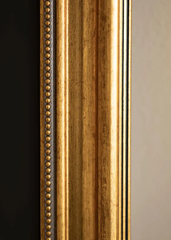 Ram Rokoko Guld 50x60 cm - Passepartout Svart 16x20 inches