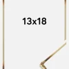 Ram Rosen Metall Glas Guld 13x18 cm