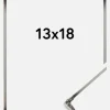 Ram Rosen Metall Glas Silver 13x18 cm