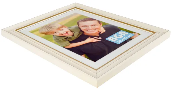 Ram Sally Glas Vit 20x30 cm
