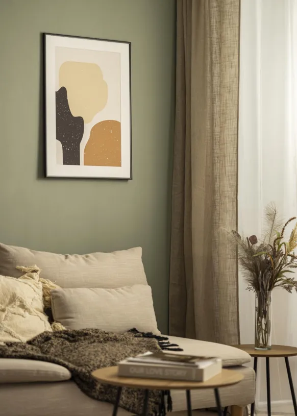 Ram Scandi Matt Svart 25x60 cm