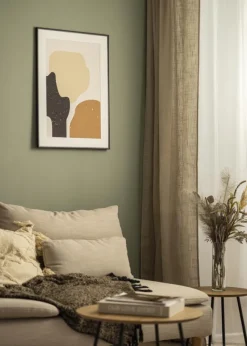 Ram Scandi Matt Svart 58x100 cm