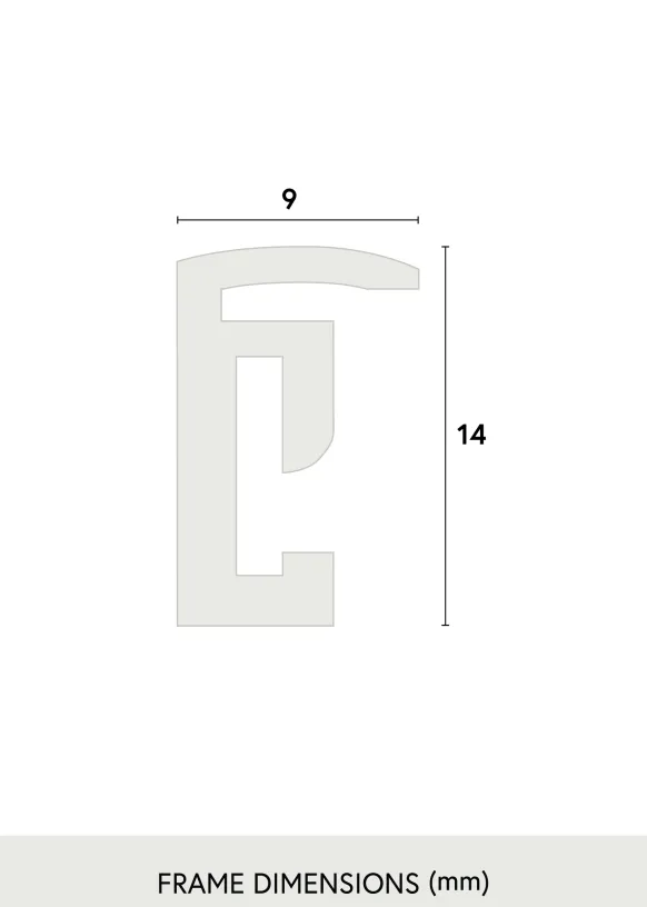 Ram Scandi Svart 20x30 cm - Passepartout Vit 15x22 cm