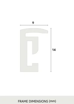 Ram Scandi Svart 30x40 cm - Passepartout Vit 21x29,7 cm (A4)