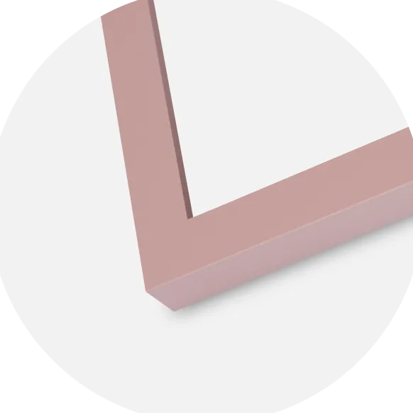 Ram Selection Peach 40x50 cm - Passepartout Vit 27,5x37 cm