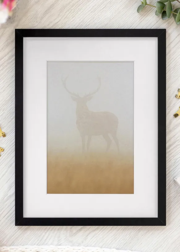 Ram Selection Svart 40x50 cm - Passepartout Vit 27x35 cm