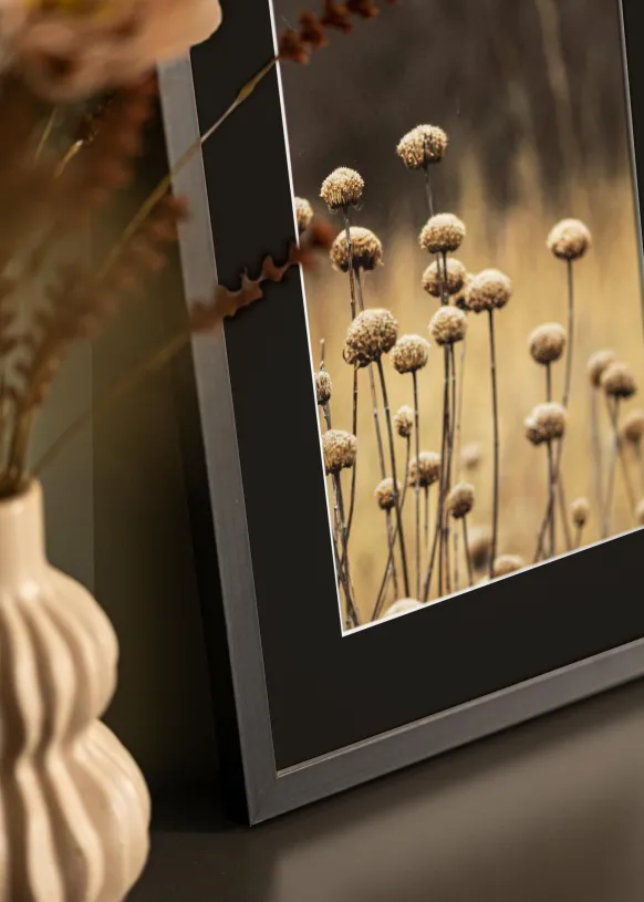 Ram Selection Svart 30x40 cm - Passepartout Svart 21x29,7 cm (A4)
