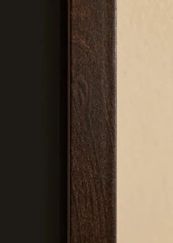 Ram Selection Valnöt 40x60 cm - Passepartout Svart 32,9x48,3 cm (A3+)