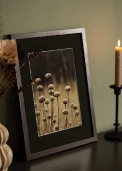 Ram Selection Valnöt 40x60 cm - Passepartout Svart 32,9x48,3 cm (A3+)
