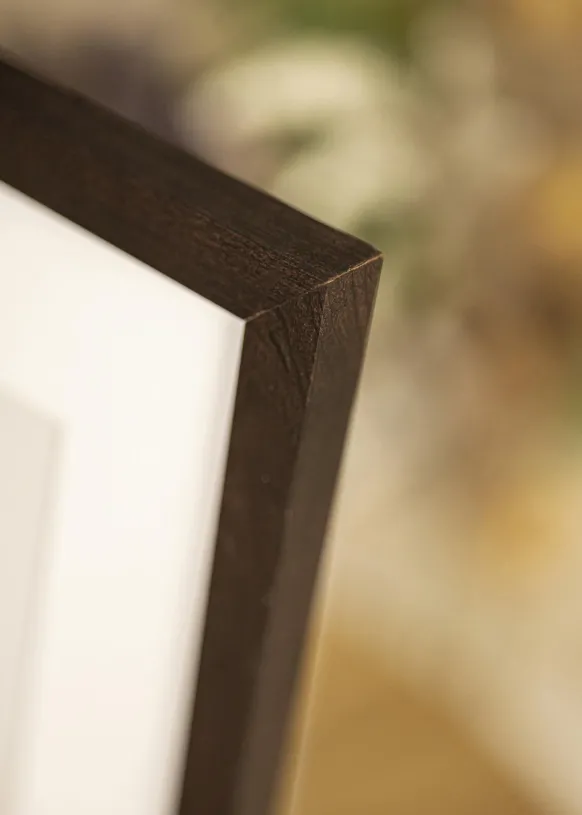 Ram Selection Valnöt 40x60 cm - Passepartout Vit 30x50 cm
