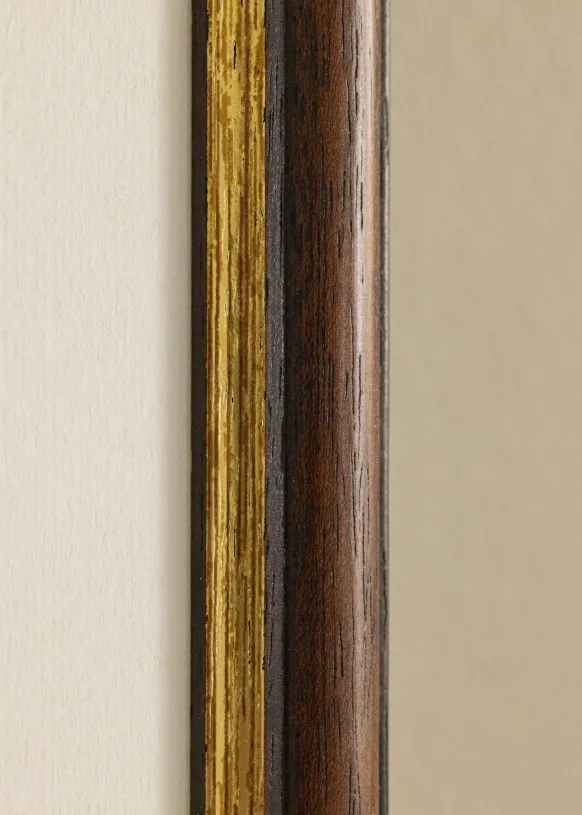 Ram Siljan Glas Brun 60x90 cm