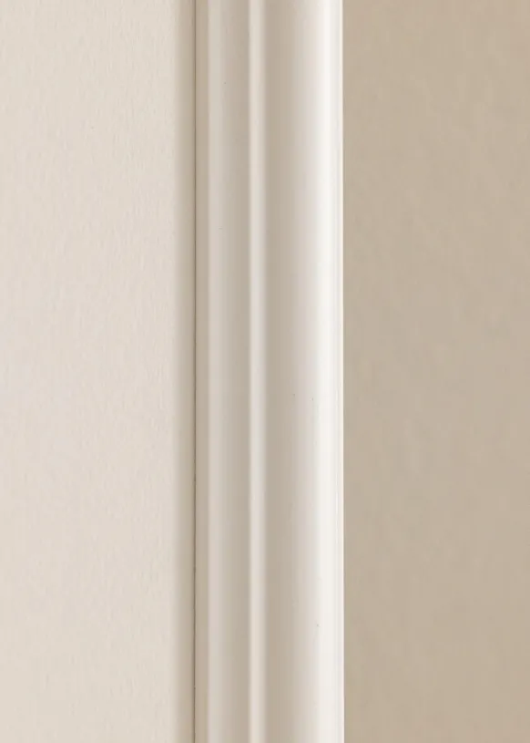 Ram Siljan Glas Vit 20x20 cm