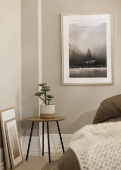 Ram Silver Wood 28x35 cm - Passepartout Vit 20x25 cm