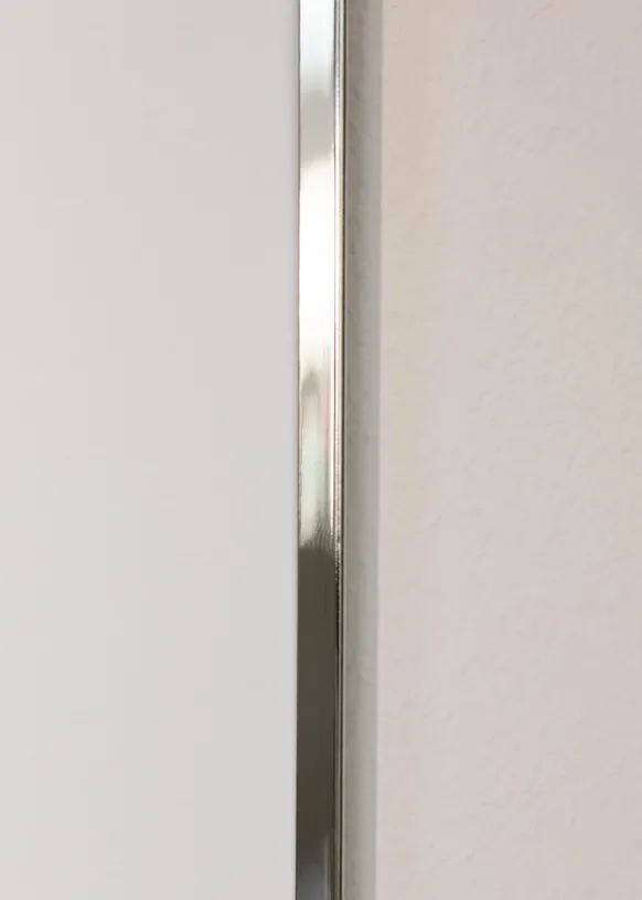 Ram Slät Metall Glas Silver 15x20 cm