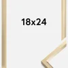 Ram Steel Style Glas Guld 18x24 cm