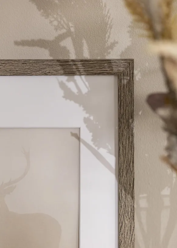 Ram Stilren Glas Dark Grey Oak 40x50 cm