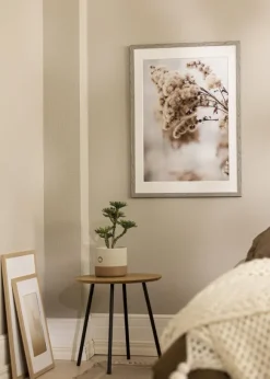 Ram Stilren Grå Ek 50x70 cm - Passepartout Vit 40x60 cm