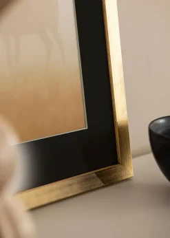Ram Stilren Guld 50x60 cm - Passepartout Svart 37x46 cm