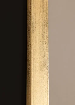 Ram Stilren Guld 70x100 cm - Passepartout Svart 59,4x84 cm (A1)