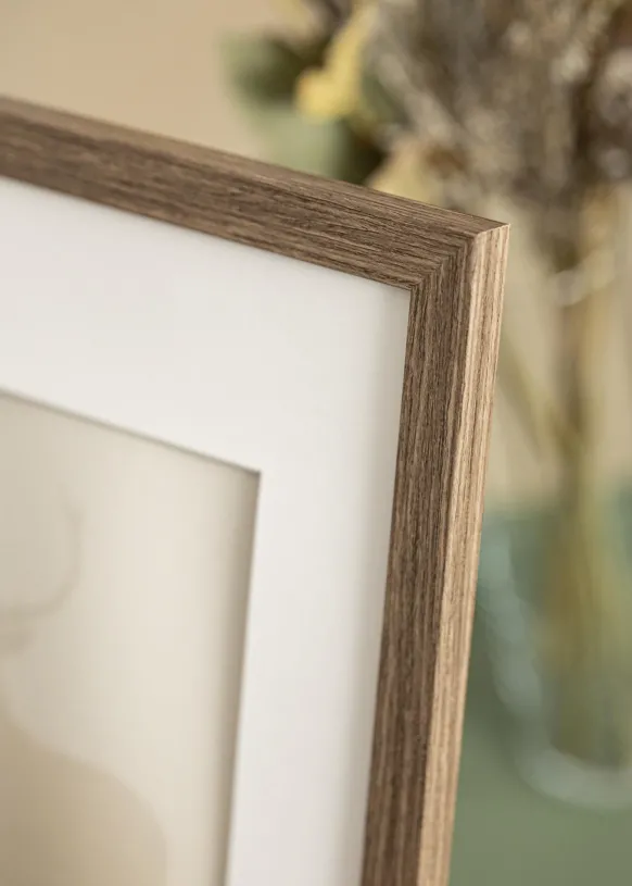 Ram Stilren Kall Brun 50x70 cm - Passepartout Vit 15x23 inches