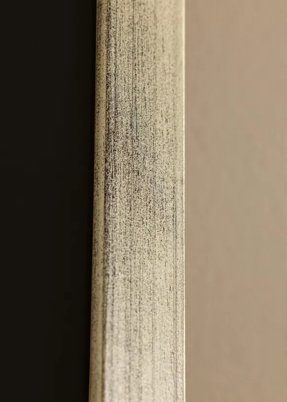 Ram Stilren Silver 50x60 cm - Passepartout Svart 15x20 inches