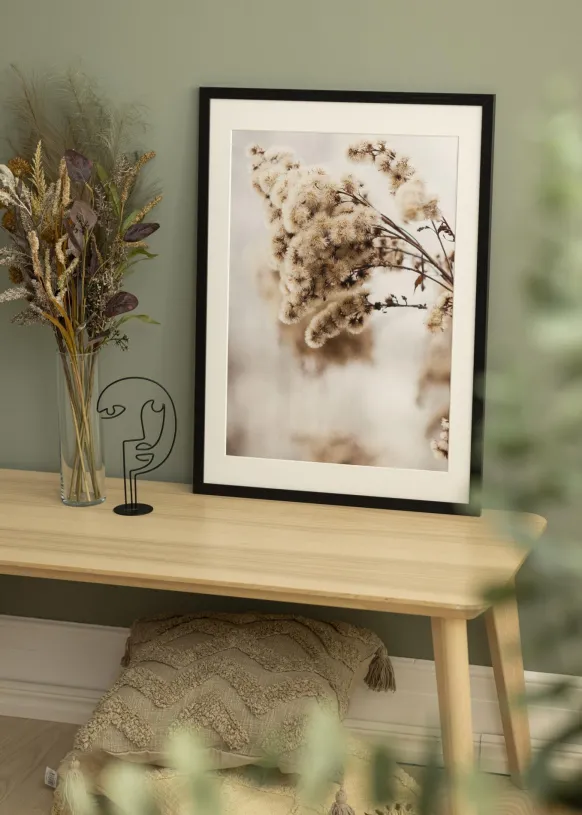 Ram Stilren Svart Ek 42x59,4 cm - Passepartout Vit 25x38 cm