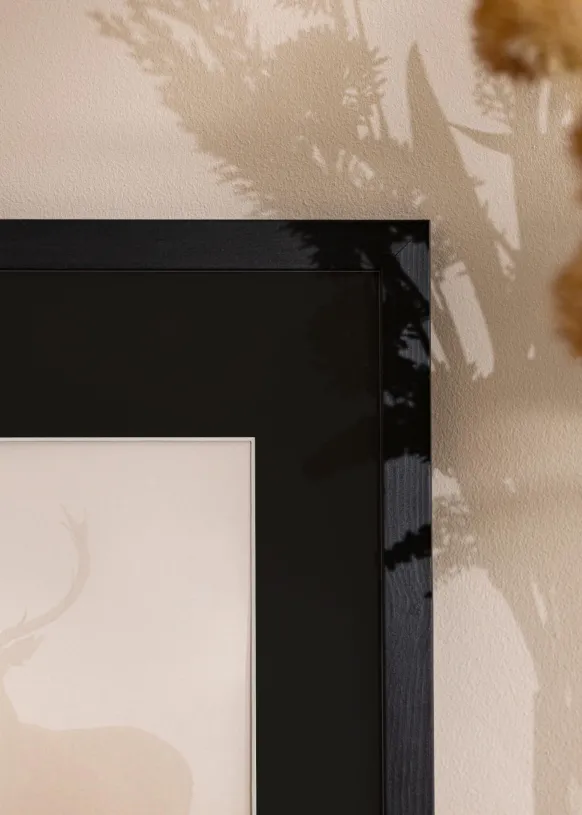 Ram Stilren Svart 13x18 cm - Passepartout Svart 9x12 cm