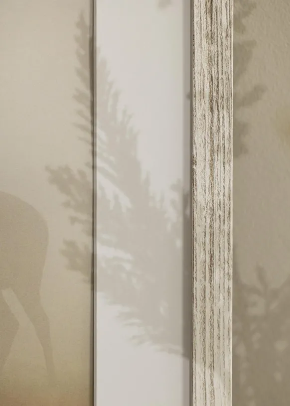 Ram Stilren Vintage Vit 30x40 cm - Passepartout Vit 20x28 cm