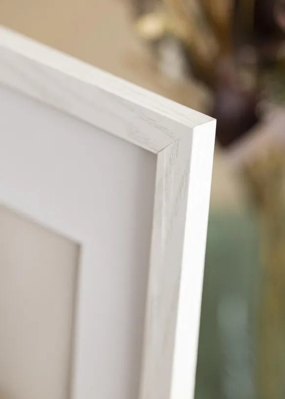 Ram Stilren Vit Ek 30x40 cm - Passepartout Vit 20x28 cm