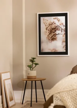 Ram Stilren Vit 60x80 cm - Passepartout Svart 50x65 cm