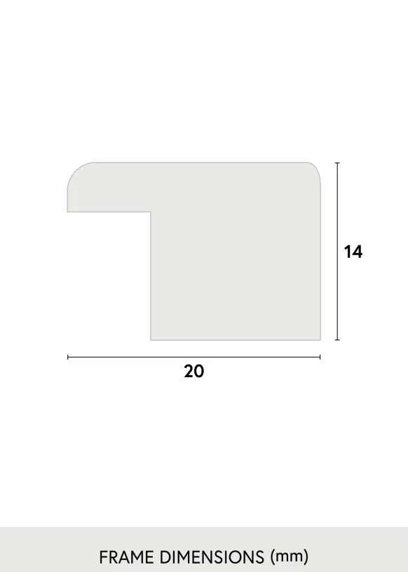 Ram Stilren Vit 60x60 cm - Passepartout Vit 45x45 cm