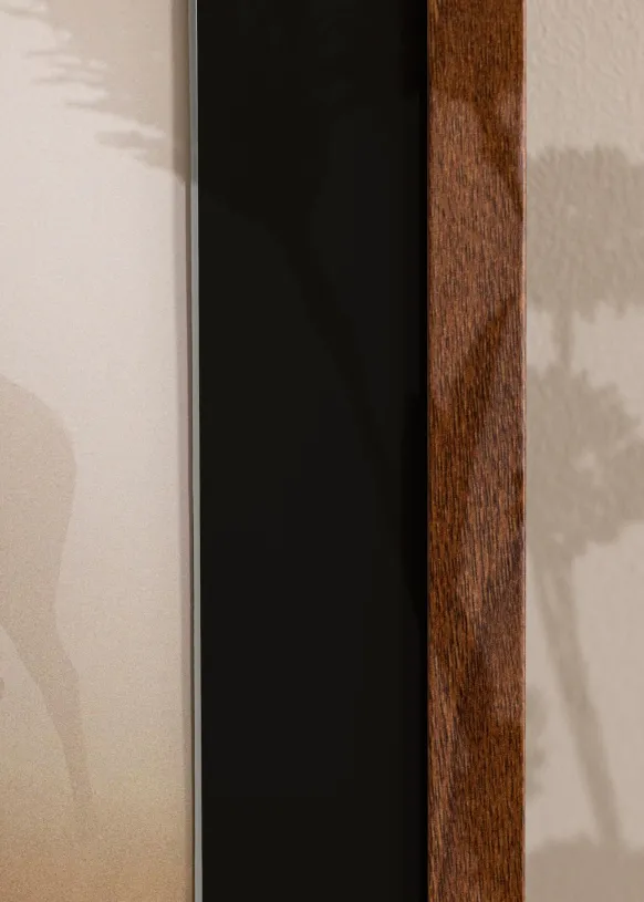 Ram Stilren Warm Brown 30x40 cm - Passepartout Svart 8x12 inches