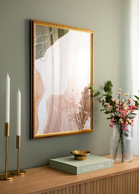 Ram Swirl Guld 30x40 cm