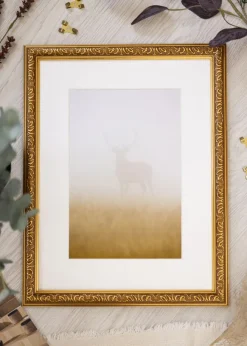 Ram Swirl Guld 30x40 cm