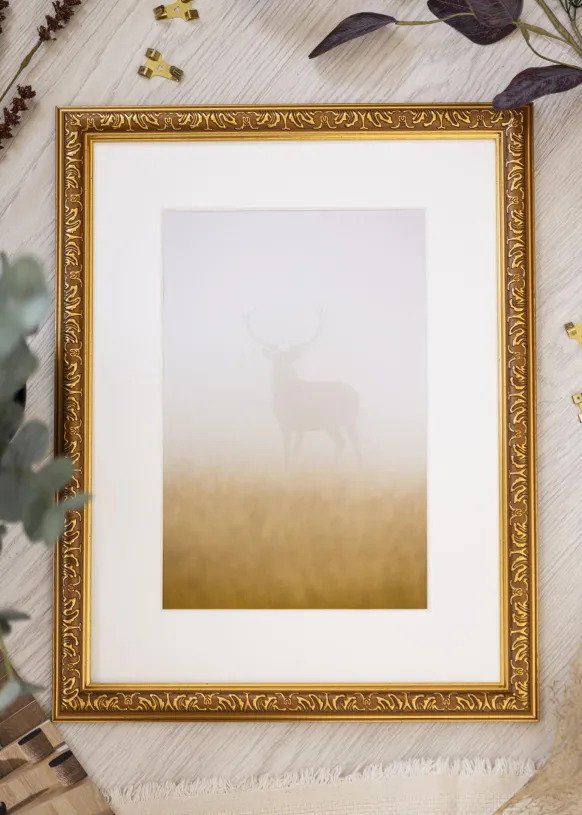 Ram Swirl Guld 30x45 cm