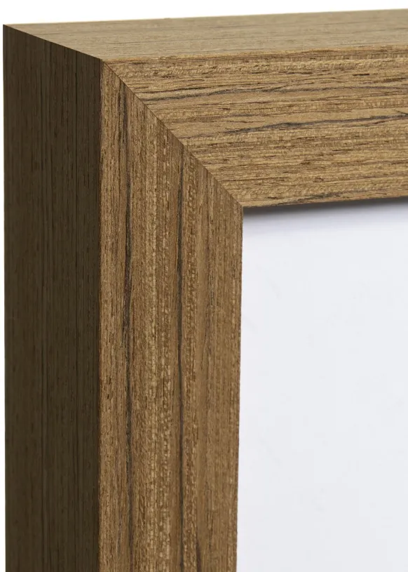 Ram Timber Teak - Valfri Storlek (Akrylglas)