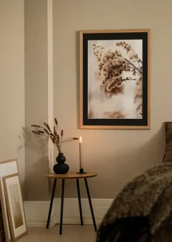 Ram Trendline Ek 60x90 cm - Passepartout Svart 50x75 cm
