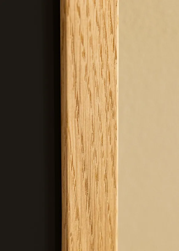 Ram Trendline Ek 50x80 cm - Passepartout Svart 41x70 cm