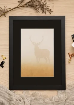 Ram Trendline Svart 60x80 cm - Passepartout Svart 50x65 cm