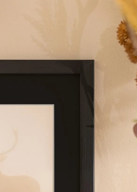 Ram Trendline Svart 70x100 cm - Passepartout Svart 59,4x84 cm (A1)