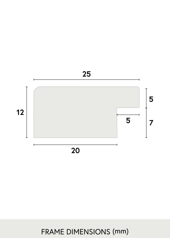 Ram Trendline Vit 70x94 cm