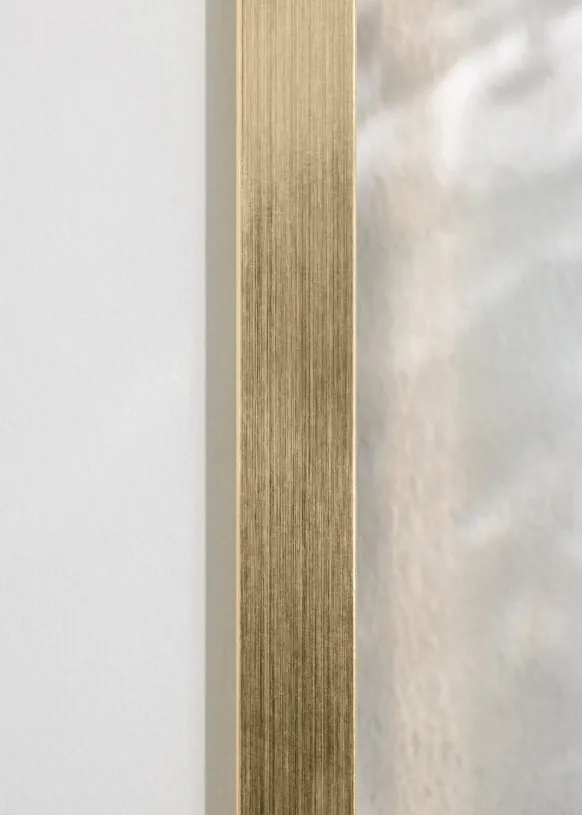 Ram Trendy Guld 13x18 cm - Passepartout Vit 9x13 cm