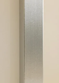 Ram Trendy Silver 60x80 cm - Dubbel Passepartout Vit 50x70 cm