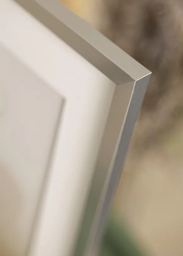 Ram Trendy Silver 70x70 cm - Passepartout Vit 60x60 cm