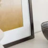 Ram Trendy Valnöt 24x30 cm - Passepartout Vit 18x24 cm